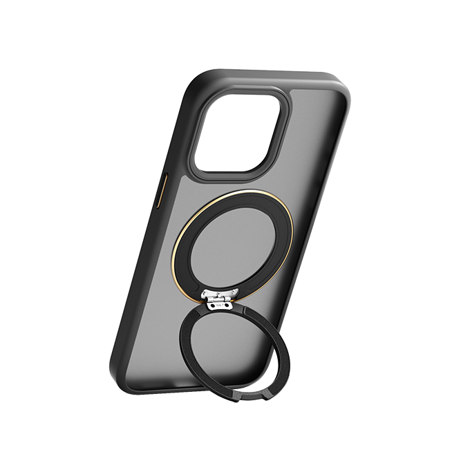 oraimo Magcase magnetic case with holder for iPhone 13 · Black