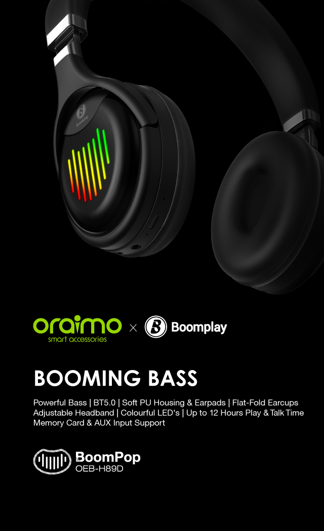 oraimo BoomPop · Black