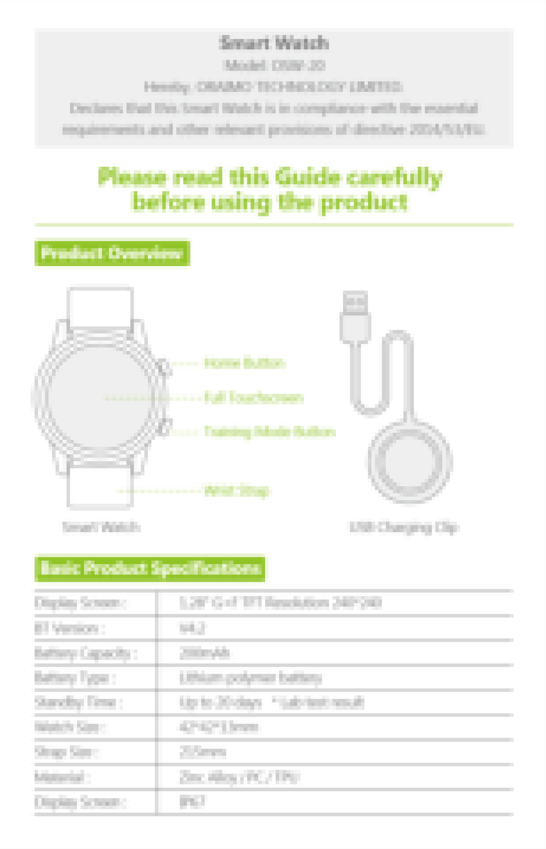 oraimo Tempo W2 OSW20 · Black