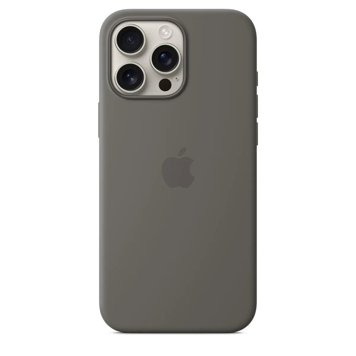 Apple iPhone 16 Pro Max Silicone Case with MagSafe · Stone Gray