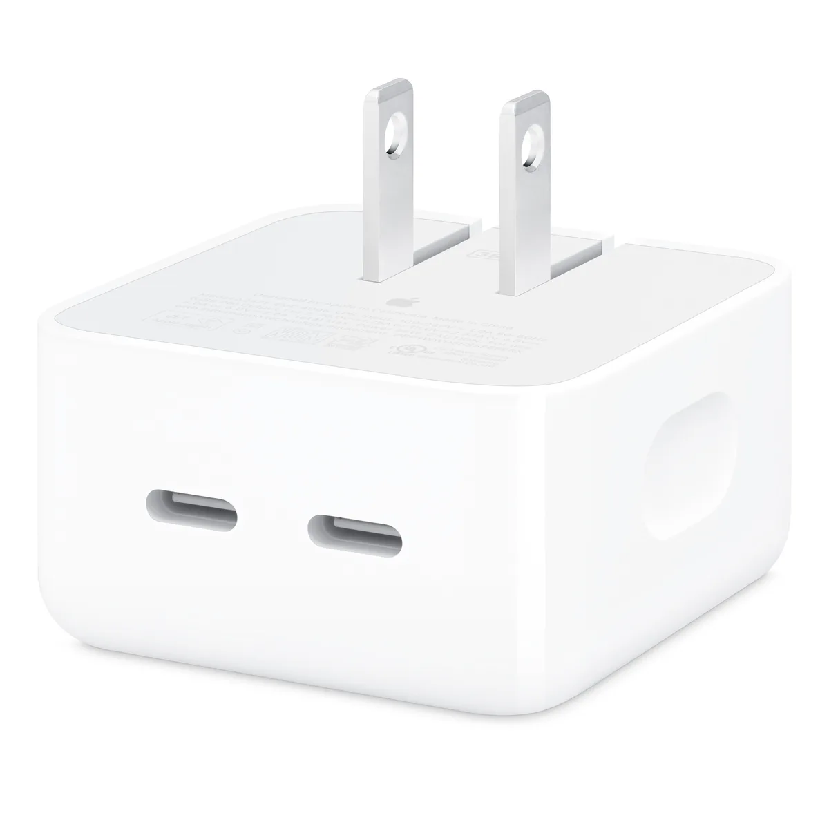 Apple 35W Dual USB-C Port Compact Power Adapter (US TypeA plug)