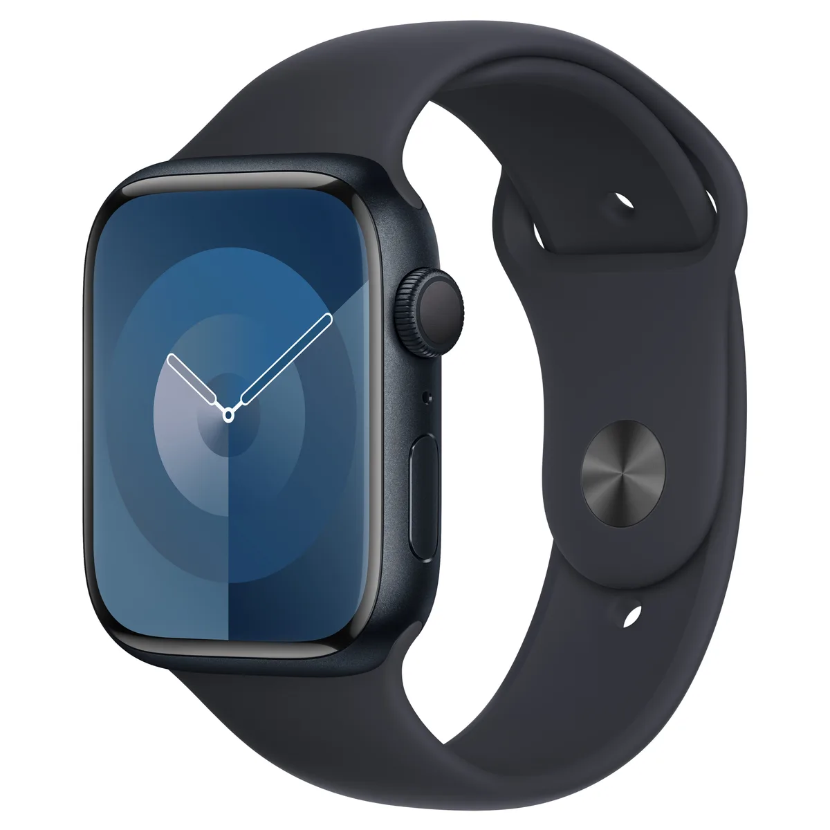 Apple Watch Series 9 GPS (45mm Aluminium) · Midnight / Midnight Sport Band (S/M)