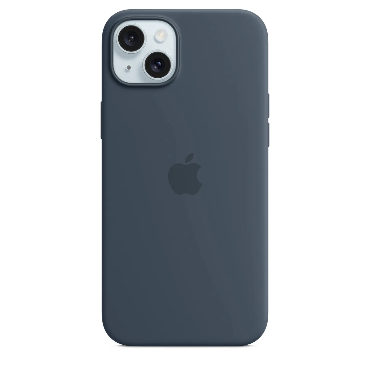 Apple iPhone 15 Plus Silicone Case with MagSafe · Storm Blue