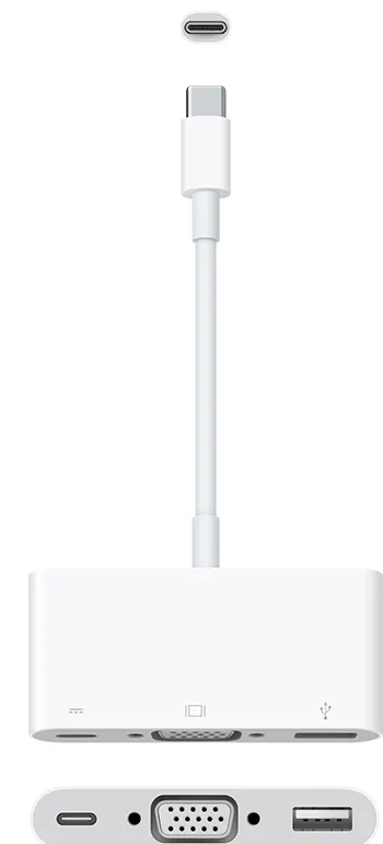 Apple USB-C VGA Multiport Adapter · White