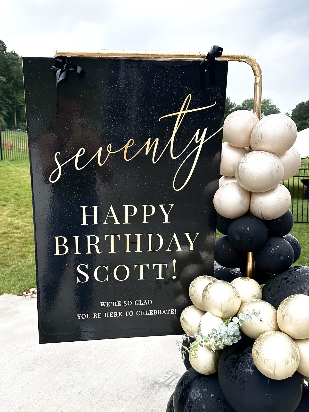 Welcome sign rental by Party on Butler