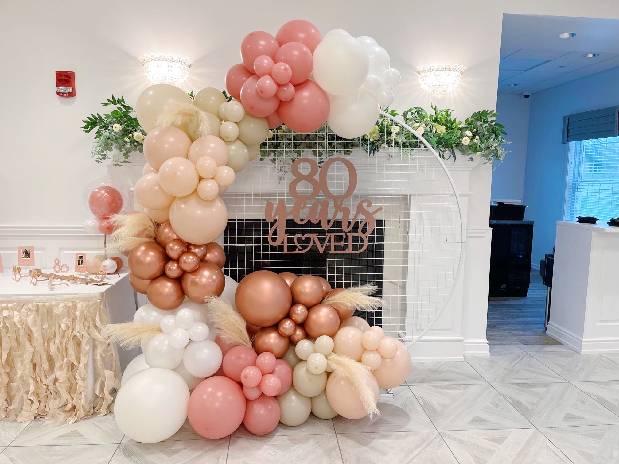 Adult birthday party transformation in Pittsburgh