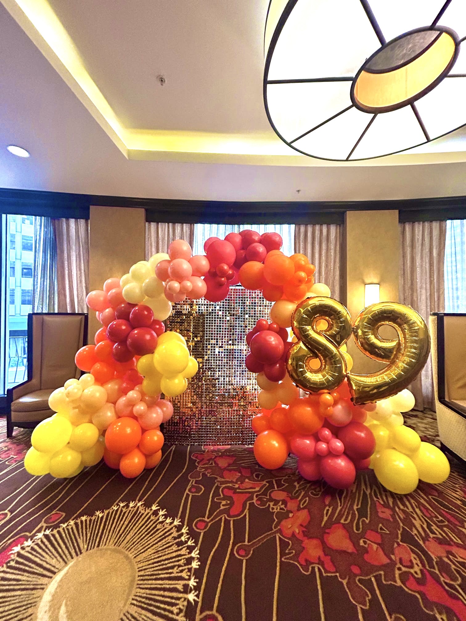 Adult birthday party decor by Party on Butler