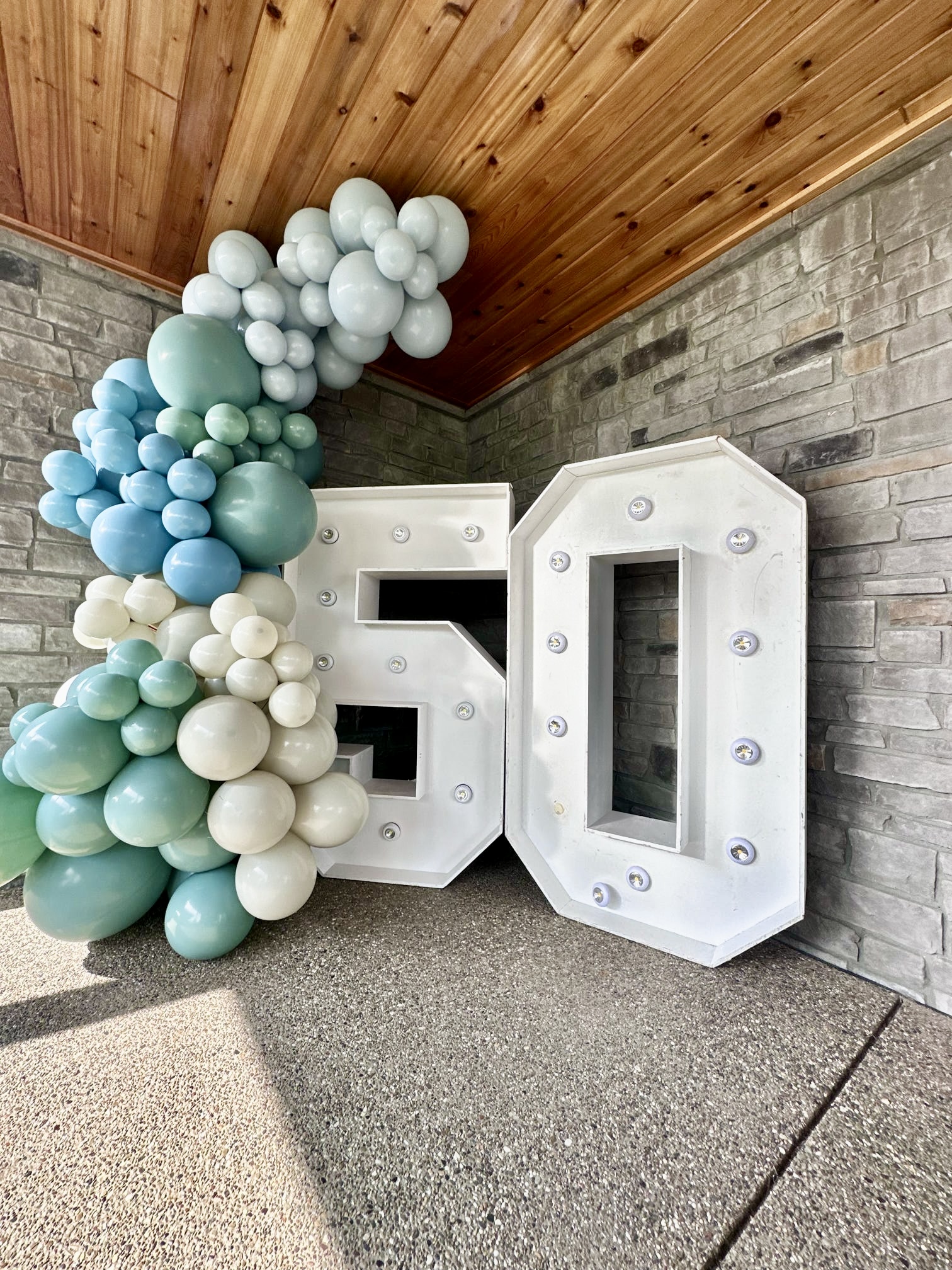 Adult birthday party decor by Party on Butler