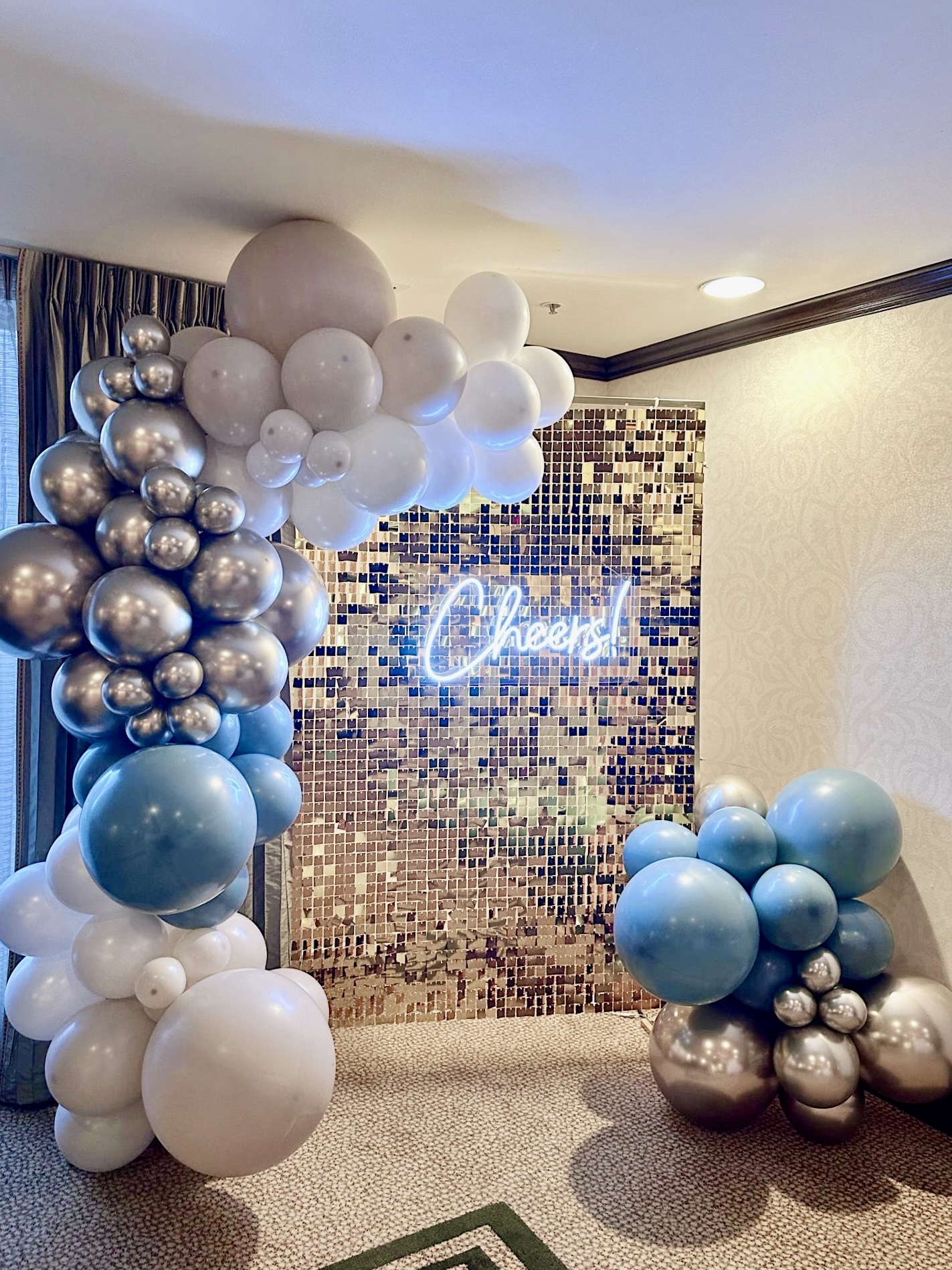 Adult birthday party decor by Party on Butler