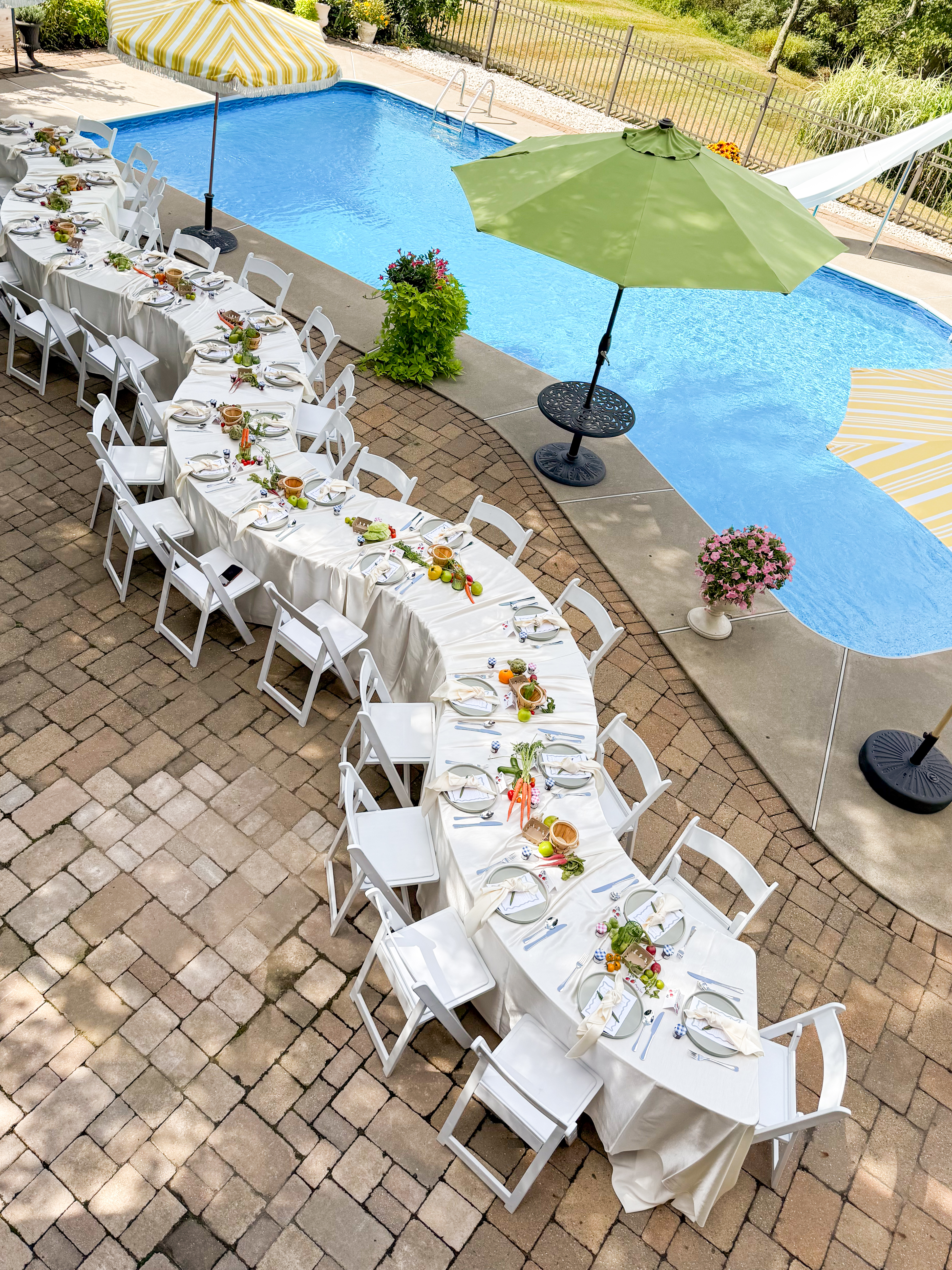 Fresh floral arrangements by Party on Butler
