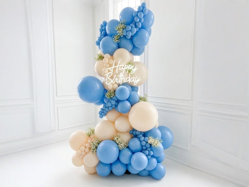 Custom balloon tower by Party on Butler