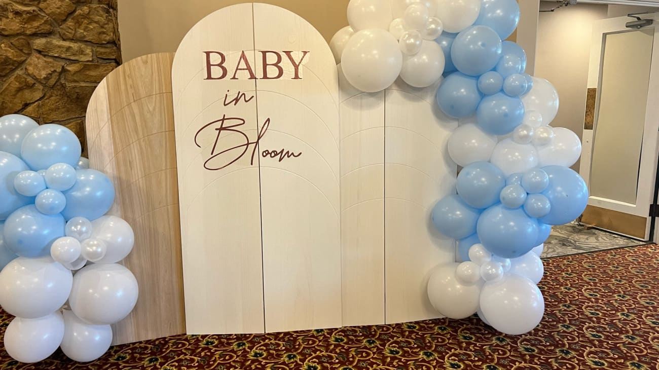 Custom balloon installation by Party on Butler in Upper St. Clair