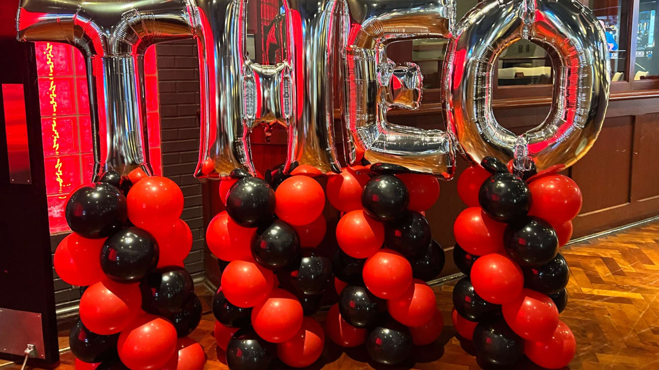Custom balloon installation by Party on Butler in Mount Lebanon