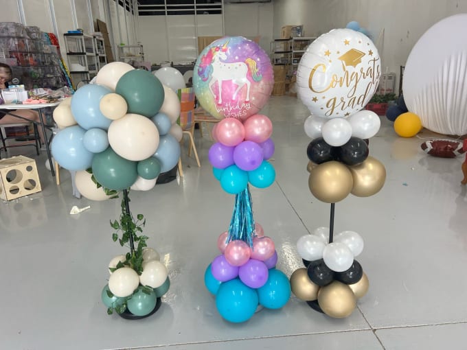 Balloon arch styling by Party on Butler