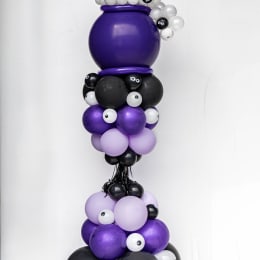 Spooky balloon tower