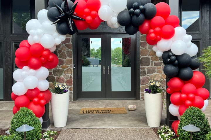Entrance Arch by Party on Butler in Pittsburgh