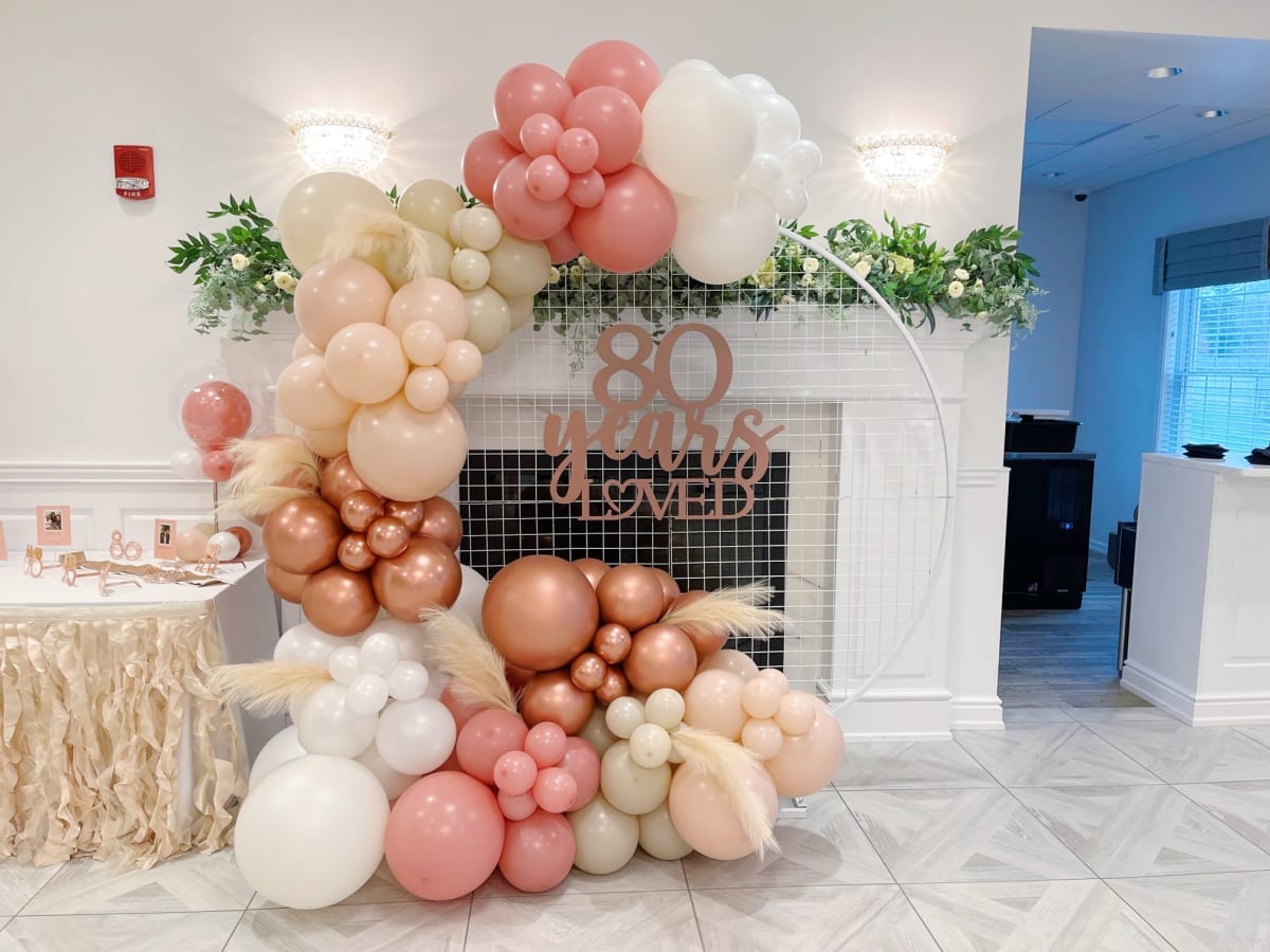 Adult birthday party transformation in Pittsburgh
