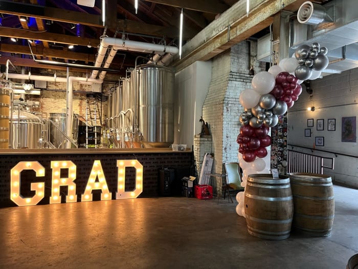 Graduation party setup in Pittsburgh