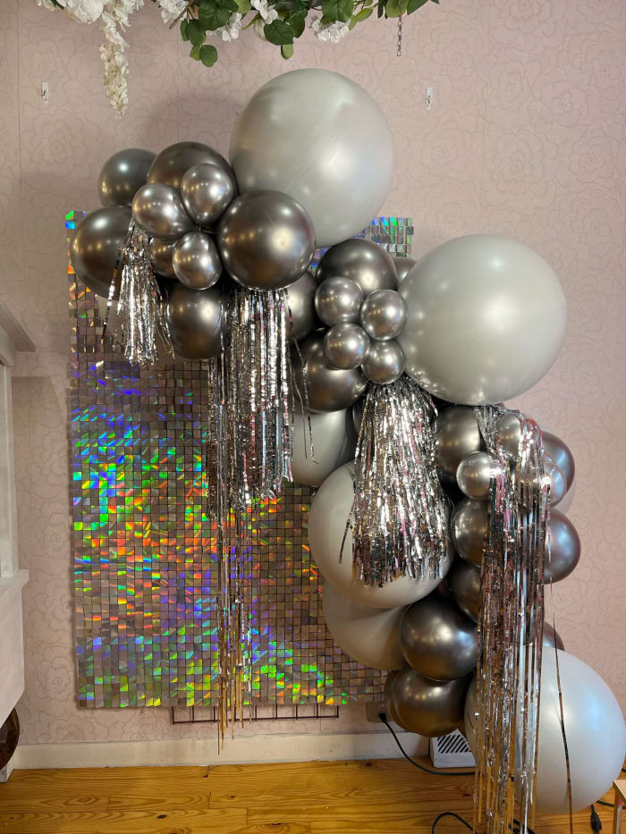 Adult birthday party decor by Party on Butler