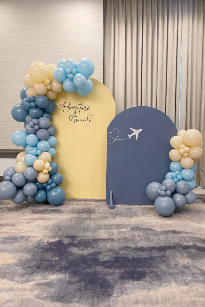 Balloon backdrop by Party on Butler