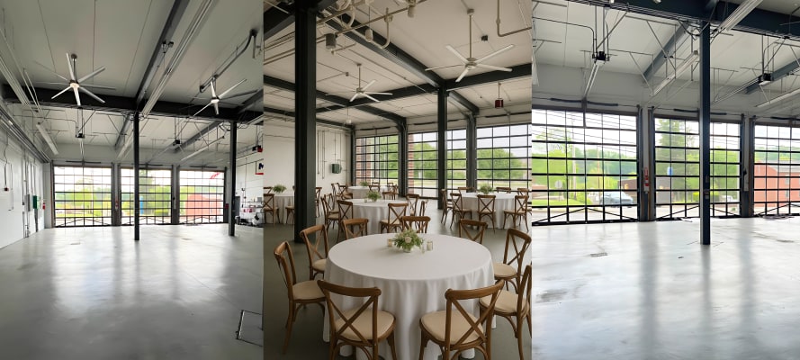 Panoramic look inside the Pittsburgh event venue