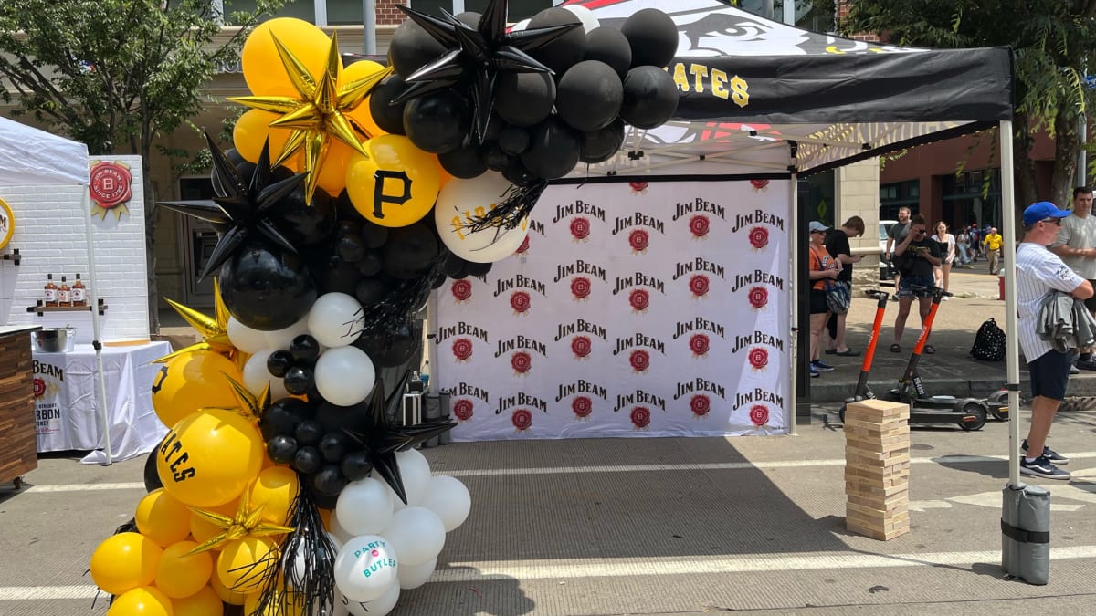 Custom balloon installation styled by Party on Butler at a Pittsburgh celebration