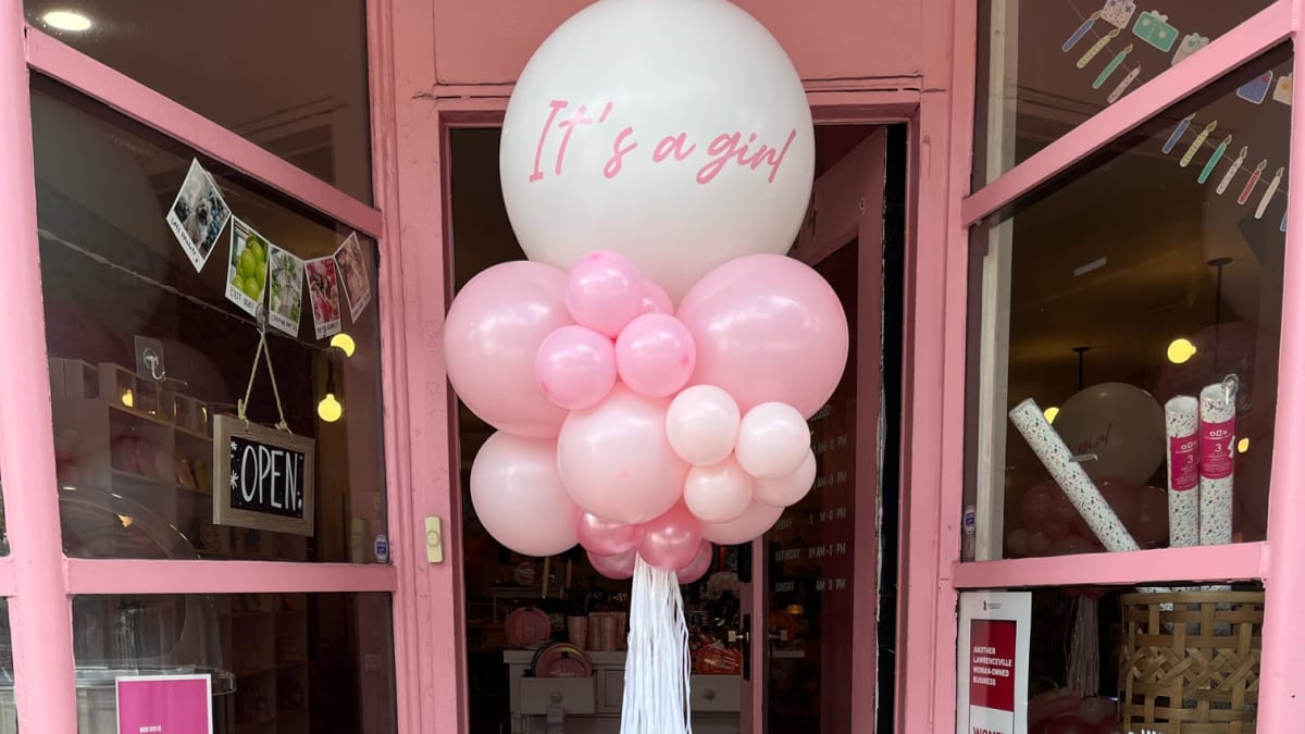 Custom balloon installation styled by Party on Butler at a Pittsburgh celebration