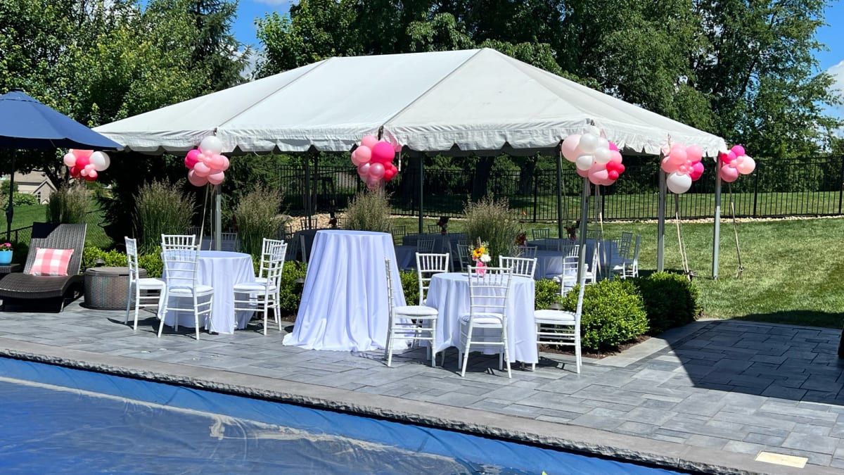 Custom balloon installation styled by Party on Butler at a Pittsburgh celebration