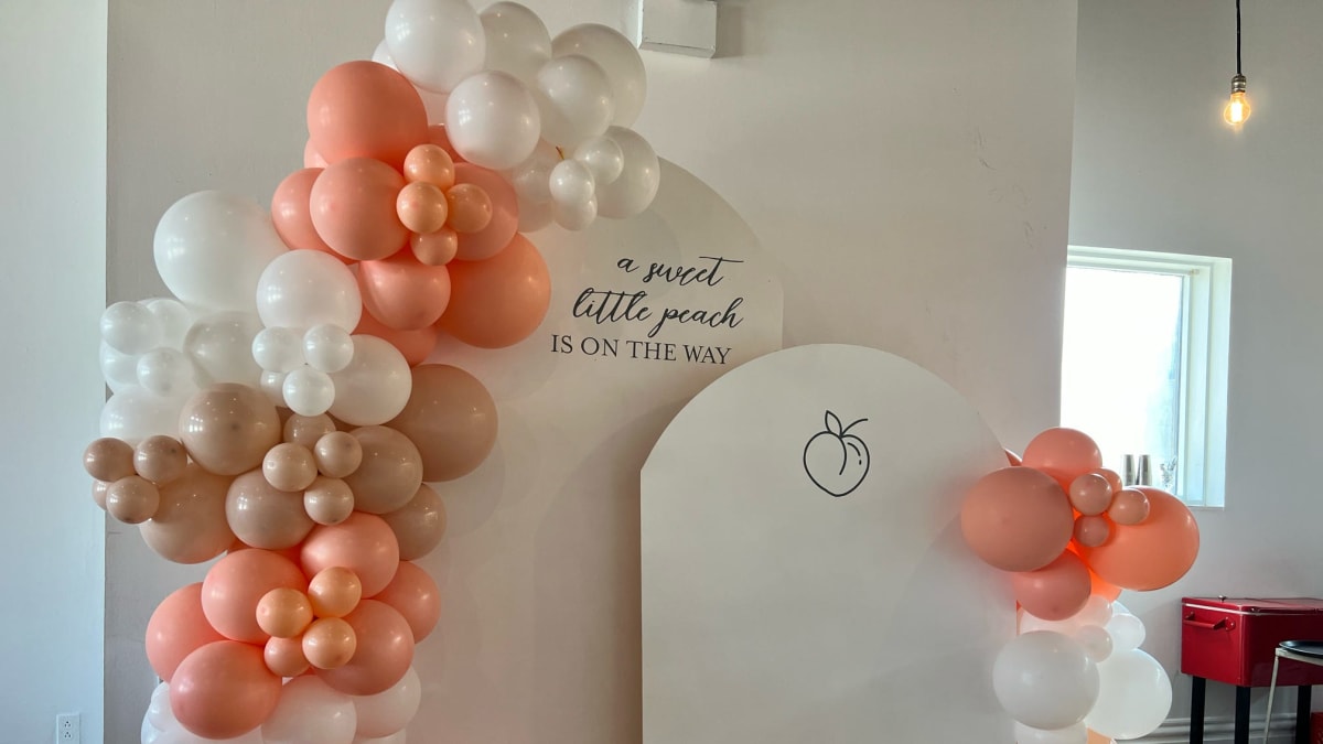 Custom balloon installation styled by Party on Butler at a Pittsburgh celebration
