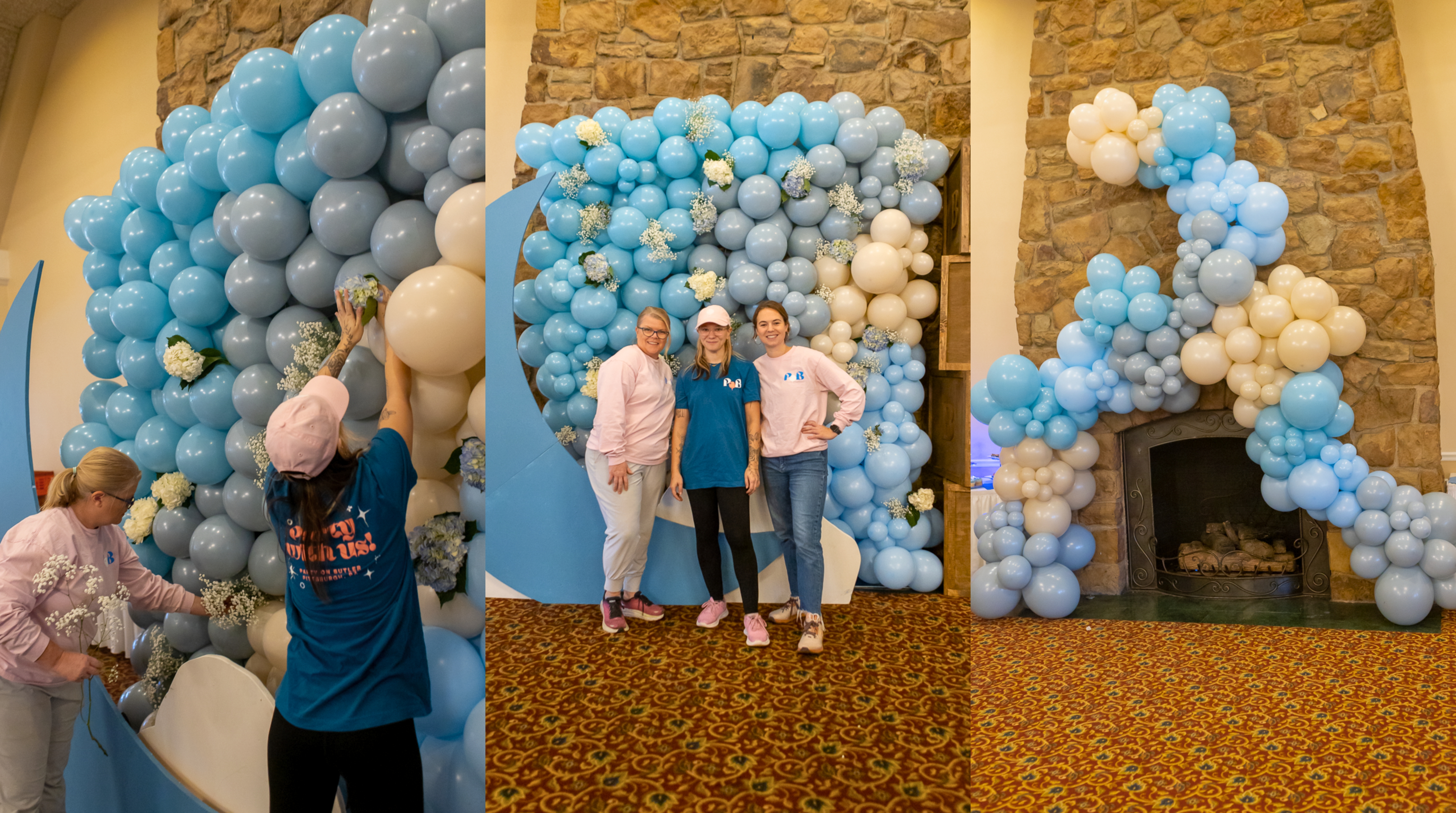 Baby shower balloon garland by Party on Butler in Pittsburgh