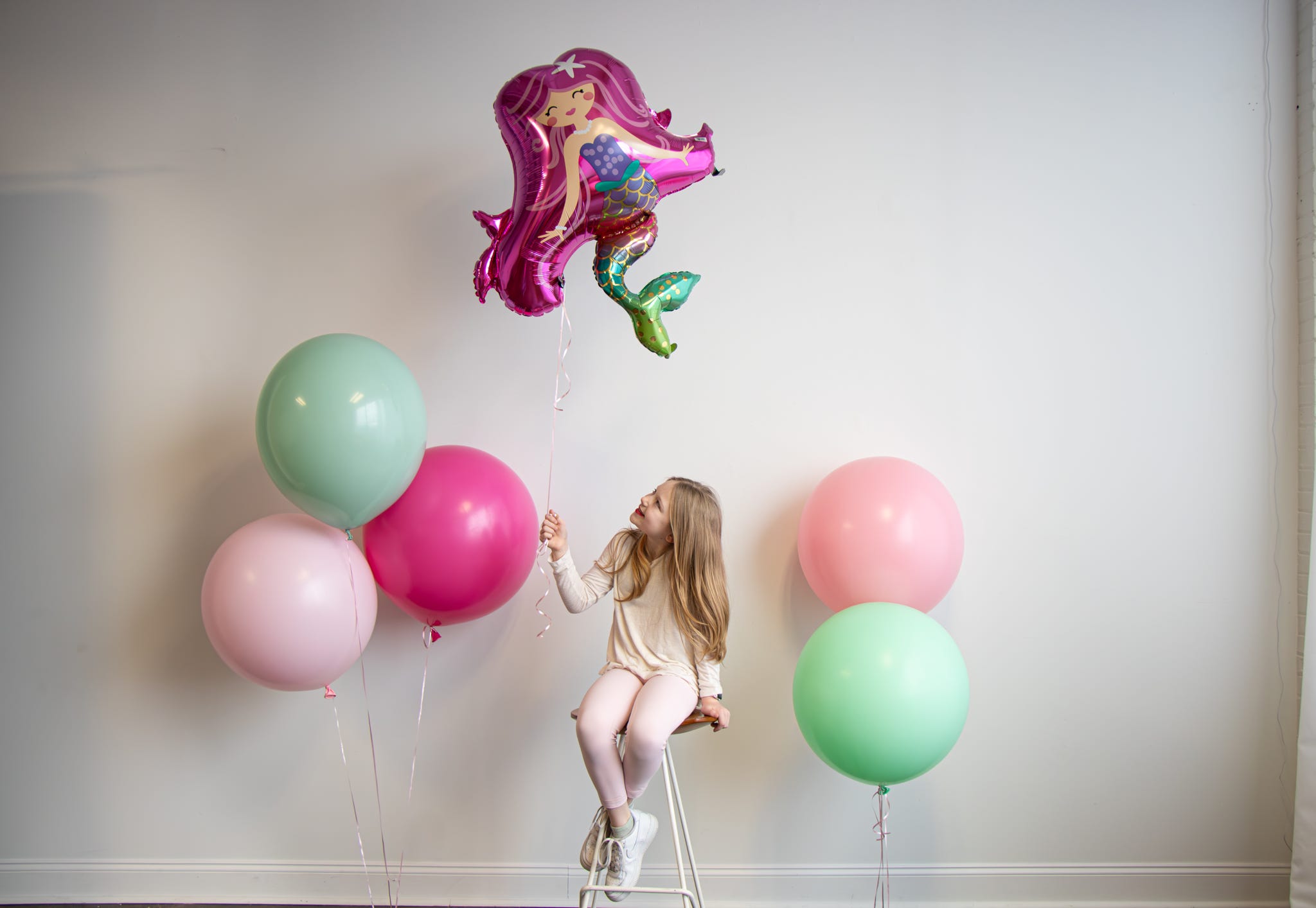 Children's party balloon installation by Party on Butler, Pittsburgh