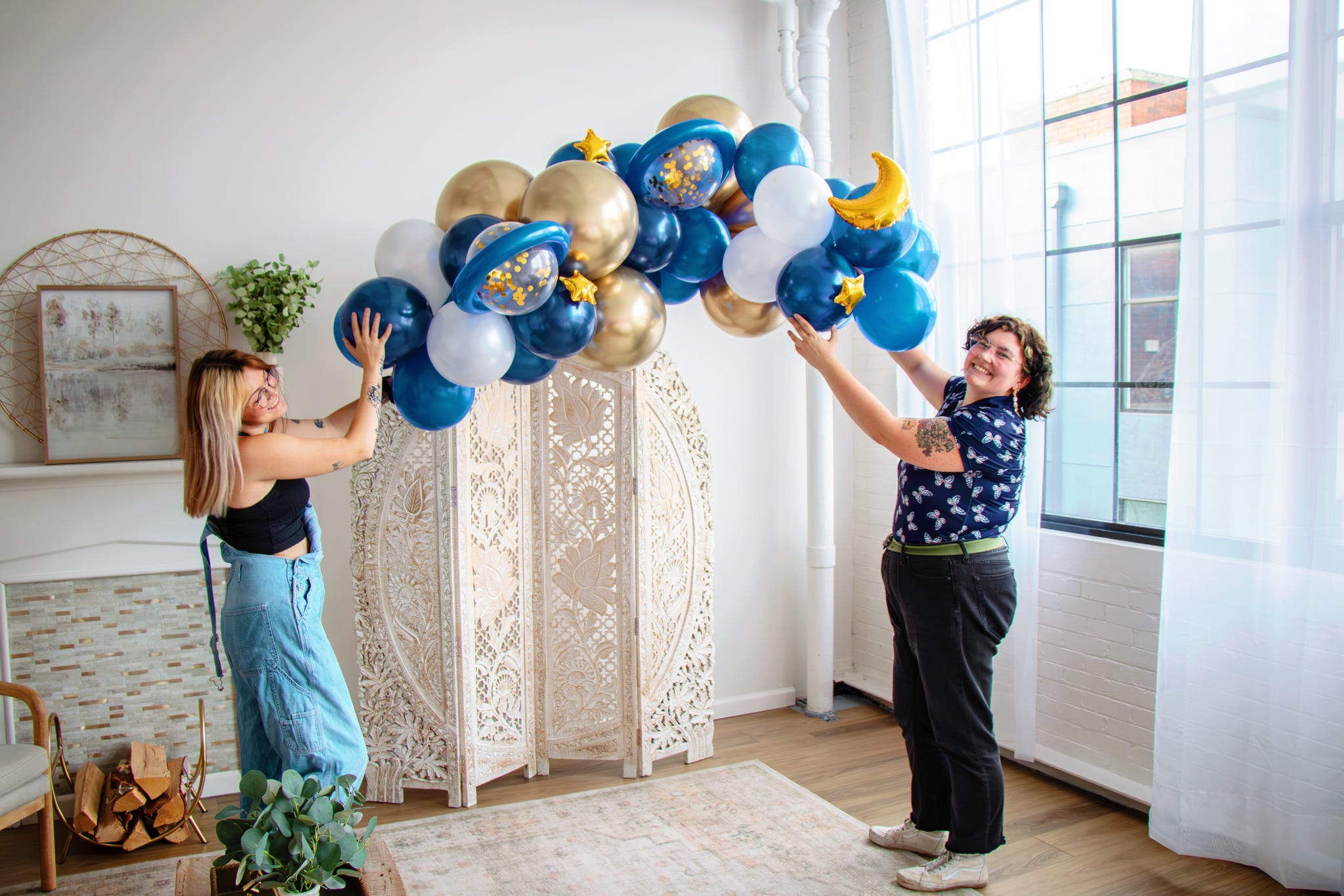 Custom balloon garland by Party on Butler in Pittsburgh