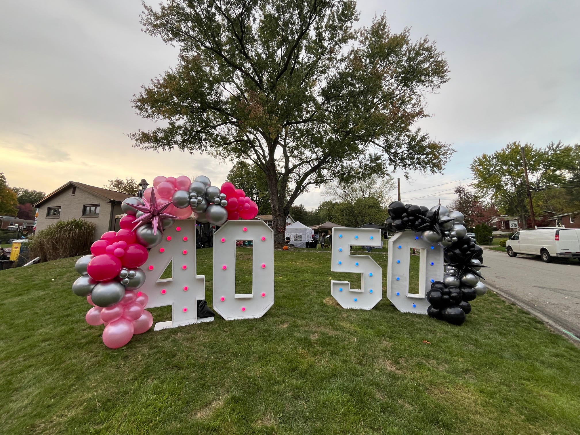Custom balloon garland by Party on Butler in Pittsburgh