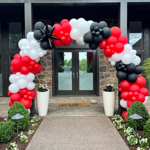 Balloon entrance arch add-on