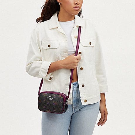 COACH Mini Jamie Camera Bag In Signature Canvas With Country Floral Print