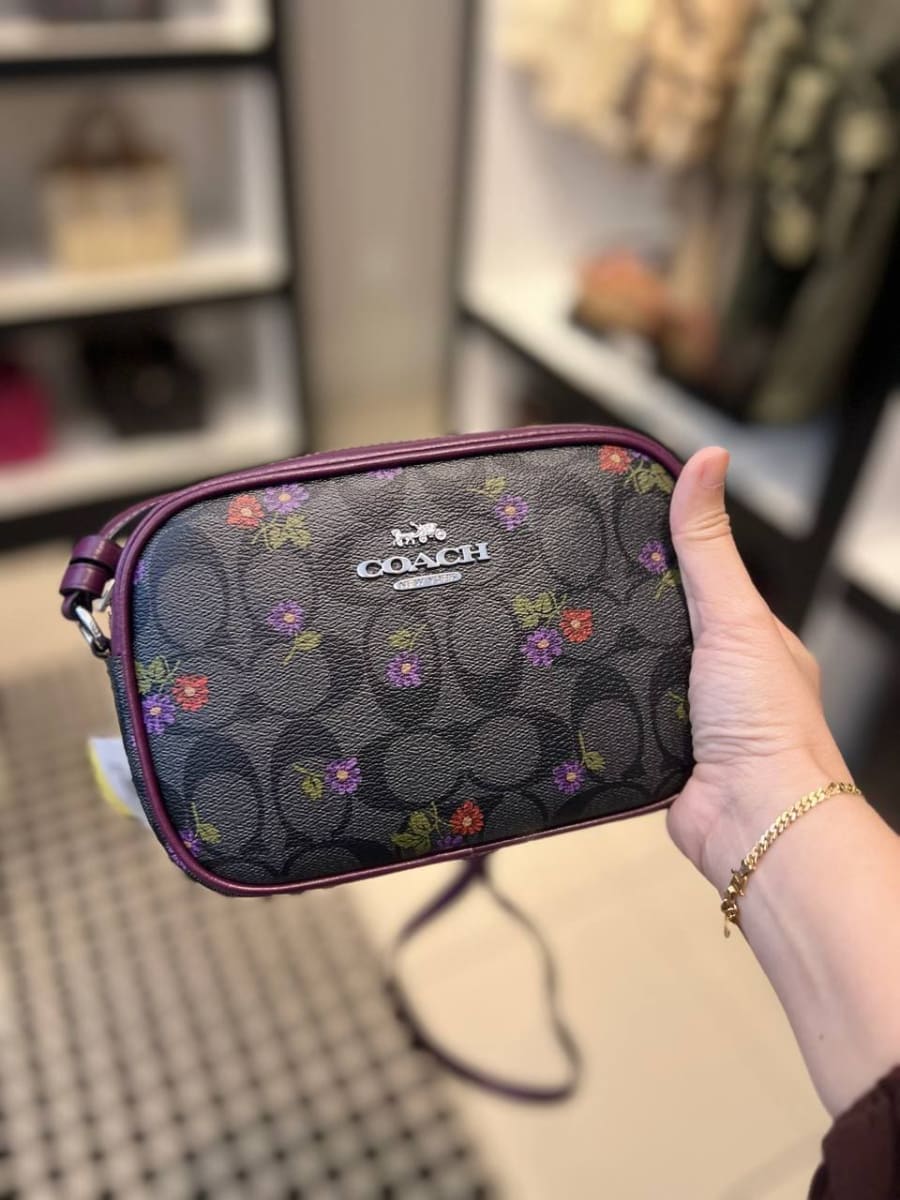 COACH Mini Jamie Camera Bag In Signature Canvas With Country Floral Print