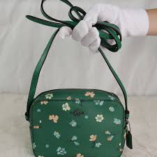Coach C8699 Mini Camera Bag With Mystical Floral Print Green Multi