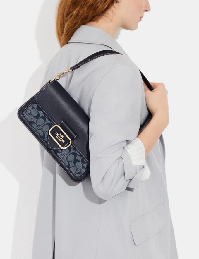 Coach Morgan Shoulder Bag In Signature Chambray