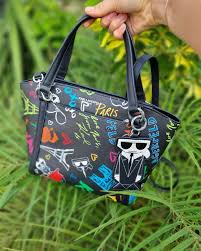 Paris graffitu satchel features acros body