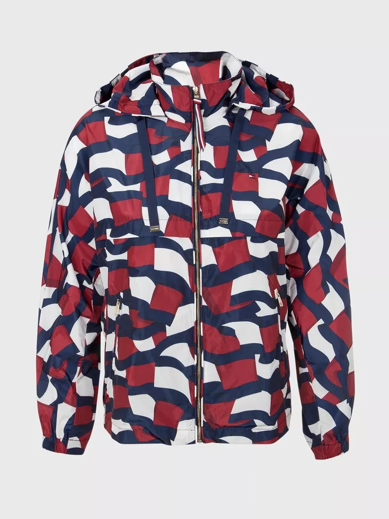 Tommy Hilfiger windbreaker jacket features