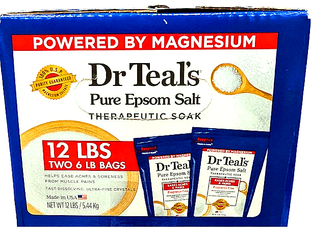 Dr. Teal S Epsom Salt 2 6 Lb Bags : Bath Minerals and Salts