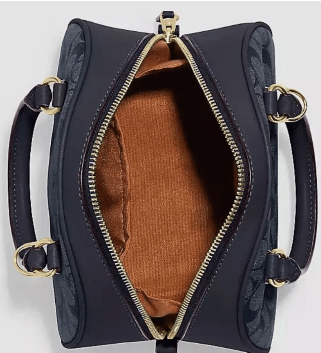 Coach CH140 Sydney Satchel in Signature Chambray in Denim Multi