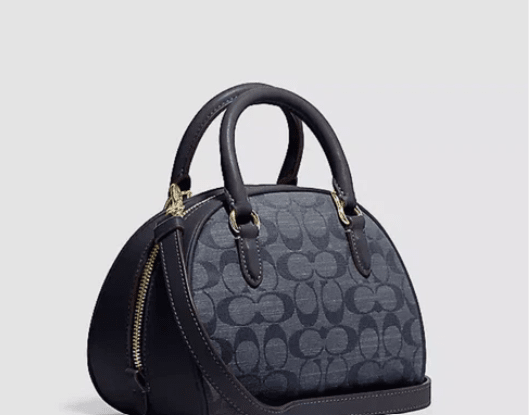 Coach CH140 Sydney Satchel in Signature Chambray in Denim Multi