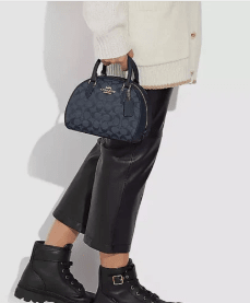 Coach CH140 Sydney Satchel in Signature Chambray in Denim Multi
