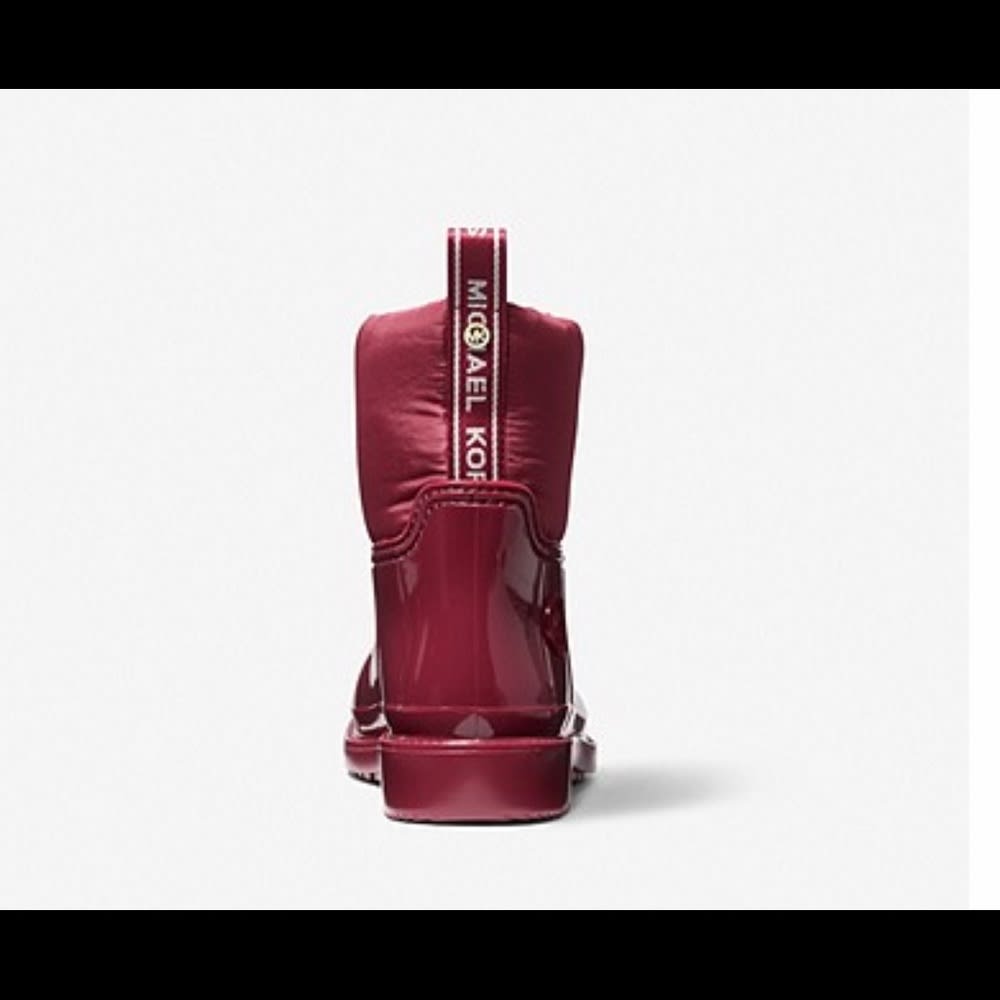 Michael Kors—Blakely Logo Tape PVC and Nylon Rain Boot