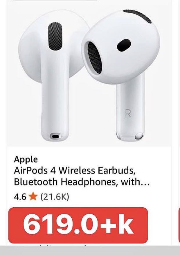 Apple AirPods 4 Wireless Earbuds, Bluetooth Headphones,