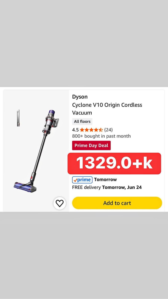 Dyson Cyclone V10 Origin Cordless Vacuum