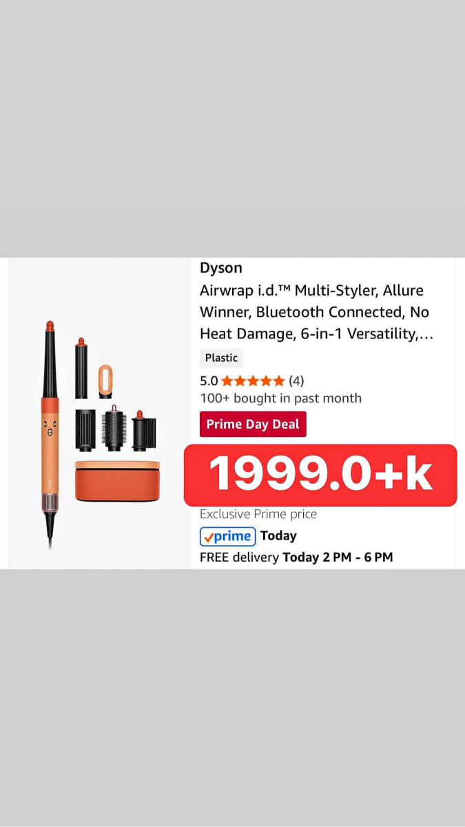 Dyson Airwrap i.d.™ Multi-Styler, Allure Winner, Bluetooth Connected, No Heat Damage, 6-in-1 Versatility
