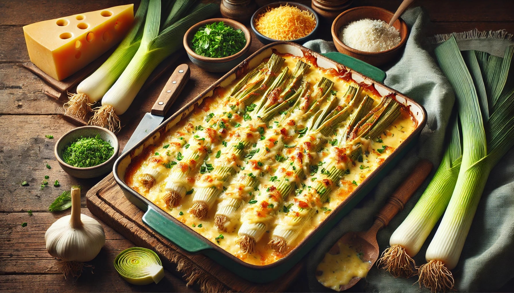 Cheesy Leeks
