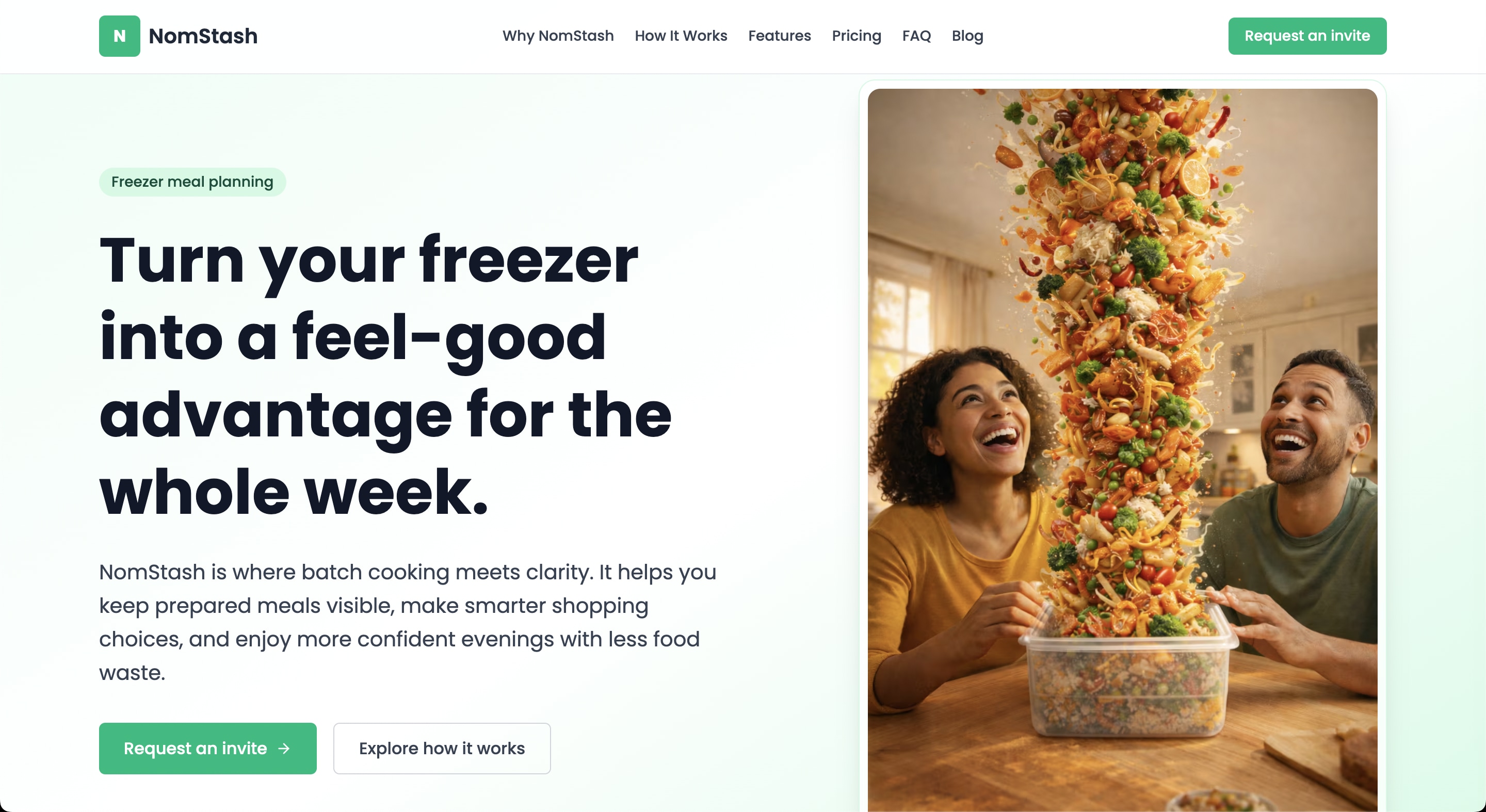 NomStash product screenshot